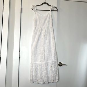 Beautiful white eyelet maxi dress